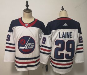 Wholesale Cheap Adidas Jets #29 Patrik Laine White Third Stitched NHL Jersey