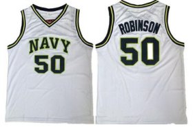 Wholesale Cheap Men\'s San Antonio Spurs #50 David Robinson The Admiral Soul White Swingman Stitched NBA Jersey