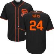 Wholesale Cheap Giants #24 Willie Mays Black Alternate Cool Base Stitched Youth MLB Jersey