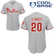 Wholesale Cheap Phillies #20 Mike Schmidt Grey Cool Base Stitched Youth MLB Jersey