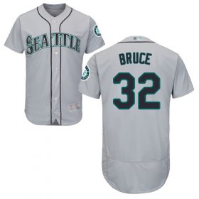 Wholesale Cheap Mariners #32 Jay Bruce Grey Flexbase Authentic Collection Stitched MLB Jersey