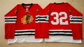 Wholesale Cheap Mitchell And Ness 1960-61 Blackhawks #32 Michal Rozsival Red Stitched NHL Jersey