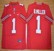Wholesale Cheap Ohio State Buckeyes #1 Baxton Miller Red 2015 College Football Nike Limited Jersey