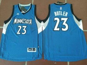 Wholesale Cheap Men\'s Minnesota Timberwolves #23 Jimmy Butler Blue Stitched NBA adidas Revolution 30 Swingman Jersey