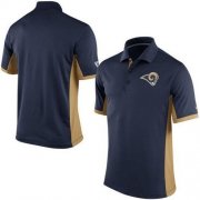 Wholesale Cheap Men's Nike NFL Los Angeles Rams Navy Team Issue Performance Polo