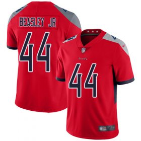 Wholesale Cheap Nike Titans #44 Vic Beasley Jr Red Men\'s Stitched NFL Limited Inverted Legend Jersey