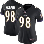 Wholesale Cheap Nike Ravens #98 Brandon Williams Black Alternate Women's Stitched NFL Limited Vapor Untouchable Limited Jersey