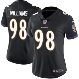 Wholesale Cheap Nike Ravens #98 Brandon Williams Black Alternate Women\'s Stitched NFL Limited Vapor Untouchable Limited Jersey