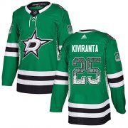 Cheap Adidas Stars #25 Joel Kiviranta Green Home Authentic Drift Fashion Stitched NHL Jersey