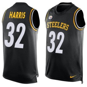 Wholesale Cheap Nike Steelers #32 Franco Harris Black Team Color Men\'s Stitched NFL Limited Tank Top Jersey