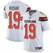 Wholesale Cheap Nike Browns #19 Bernie Kosar White Men's Stitched NFL Vapor Untouchable Limited Jersey