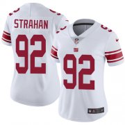 Wholesale Cheap Nike Giants #92 Michael Strahan White Women's Stitched NFL Vapor Untouchable Limited Jersey