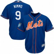 Wholesale Cheap Mets #9 Brandon Nimmo Blue 2019 Spring Training Cool Base Stitched MLB Jersey