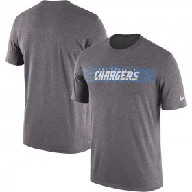 Wholesale Cheap Los Angeles Chargers Nike Sideline Seismic Legend Performance T-Shirt Charcoal