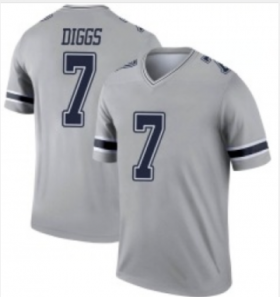 Wholesale Cheap Men\'s Dallas Cowboys #7 Trevon Diggs Limited Gray Inverted Vapor Nike Jersey