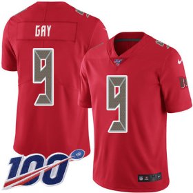 Wholesale Cheap Nike Buccaneers #9 Matt Gay Red Men\'s Stitched NFL Limited Rush 100th Season Jersey