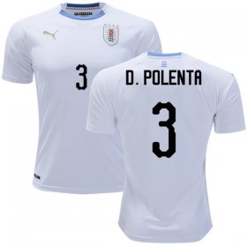 Wholesale Cheap Uruguay #3 D.Polenta Away Soccer Country Jersey