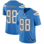 Wholesale Cheap Nike Chargers #98 Isaac Rochell Electric Blue Alternate Men's Stitched NFL Vapor Untouchable Limited Jersey