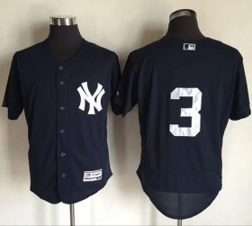 Wholesale Cheap Yankees #3 Babe Ruth Navy Blue Flexbase Authentic Collection Stitched MLB Jersey