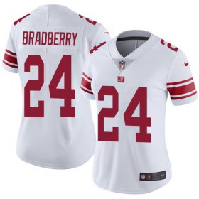 Wholesale Cheap Nike Giants #24 James Bradberry White Women\'s Stitched NFL Vapor Untouchable Limited Jersey