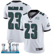 Wholesale Cheap Nike Eagles #23 Rodney McLeod Jr White Super Bowl LII Men's Stitched NFL Vapor Untouchable Limited Jersey