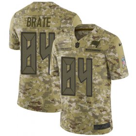 Wholesale Cheap Nike Buccaneers #84 Cameron Brate Camo Youth Stitched NFL Limited 2018 Salute to Service Jersey