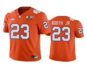 Wholesale Cheap Men's Clemson Tigers #23 Andrew Booth Jr. Orange 2020 National Championship Game Jersey