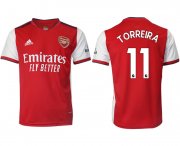 Wholesale Cheap Men 2021-2022 Club Arsenal home aaa version red 11 Soccer Jersey