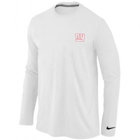 Wholesale Cheap Nike New York Giants Sideline Legend Authentic Logo Long Sleeve T-Shirt White