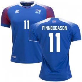 Wholesale Cheap Iceland #11 Finnbogason Home Soccer Country Jersey