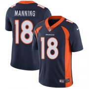Wholesale Cheap Nike Broncos #18 Peyton Manning Blue Alternate Youth Stitched NFL Vapor Untouchable Limited Jersey