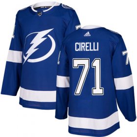 Cheap Adidas Lightning #71 Anthony Cirelli Blue Home Authentic Youth Stitched NHL Jersey