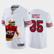 Cheap San Francisco 49ers #85 George Kittle Nike Team Hero 1 Rush Vapor Limited NFL Jersey White
