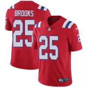 Wholesale Cheap Nike Patriots #25 Terrence Brooks Red Alternate Men's Stitched NFL Vapor Untouchable Limited Jersey