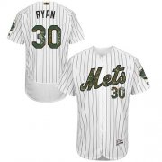 Wholesale Cheap Mets #30 Nolan Ryan White(Blue Strip) Flexbase Authentic Collection Memorial Day Stitched MLB Jersey