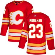 Wholesale Cheap Adidas Flames #23 Sean Monahan Red Alternate Authentic Stitched Youth NHL Jersey