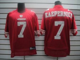 Wholesale Cheap 49ers #7 Colin Kaepernick Red Stitched NFL Jersey