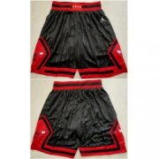 Wholesale Cheap Men Chicago Bulls Black Mitchell Ness Shorts Run Small 1