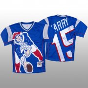 Wholesale Cheap NFL New England Patriots #15 N'Keal Harry Blue Men's Mitchell & Nell Big Face Fashion Limited NFL Jersey