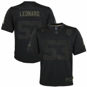 Cheap Indianapolis Colts #53 Darius Leonard Nike Youth 2020 Salute to Service Game Jersey Black