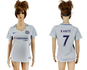 Wholesale Cheap Women\'s Chelsea #7 Kante Away Soccer Club Jersey