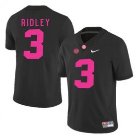 Wholesale Cheap Alabama Crimson Tide 3 Calvin Ridley Black 2017 Breast Cancer Awareness College Football Jersey