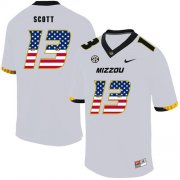 Wholesale Cheap Missouri Tigers 13 Kam Scott White USA Flag Nike College Football Jersey
