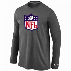 Wholesale Cheap Nike NFL Logos Long Sleeve T-Shirt Dark Grey