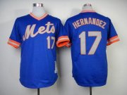 Wholesale Cheap Mitchell and Ness 1983 Mets #17 Keith Hernandez Blue Throwback Stitched MLB Jersey