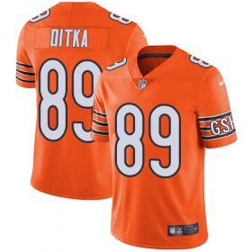 Wholesale Cheap Nike Bears #89 Mike Ditka Orange Men\'s Stitched NFL Limited Rush Jersey