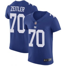 Wholesale Cheap Nike Giants #70 Kevin Zeitler Royal Blue Team Color Men\'s Stitched NFL Vapor Untouchable Elite Jersey