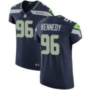 Wholesale Cheap Nike Seahawks #96 Cortez Kennedy Steel Blue Team Color Men's Stitched NFL Vapor Untouchable Elite Jersey