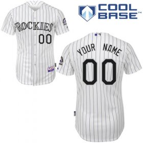 Wholesale Cheap Rockies Personalized Authentic Grey MLB Jersey (S-3XL)
