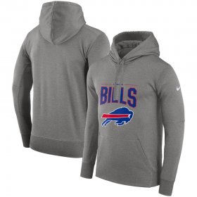 Wholesale Cheap Buffalo Bills Nike Sideline Property of Performance Pullover Hoodie Gray